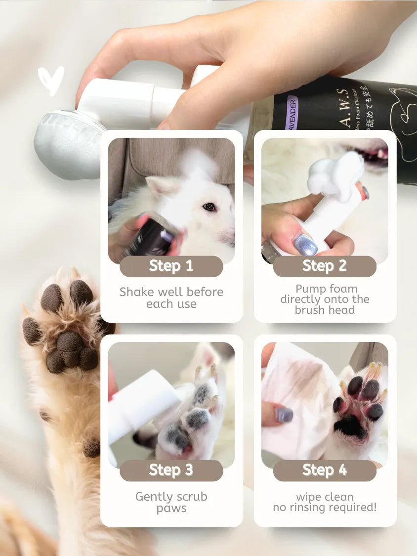 P.A.W.S Waterless Foam Cleanser - Unscented
