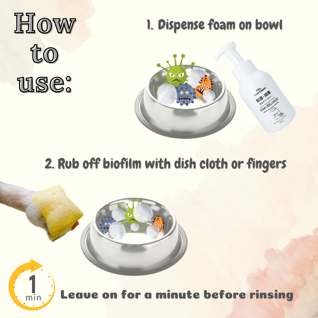 FOR FURRY FRIENDS Pet Dish Foam