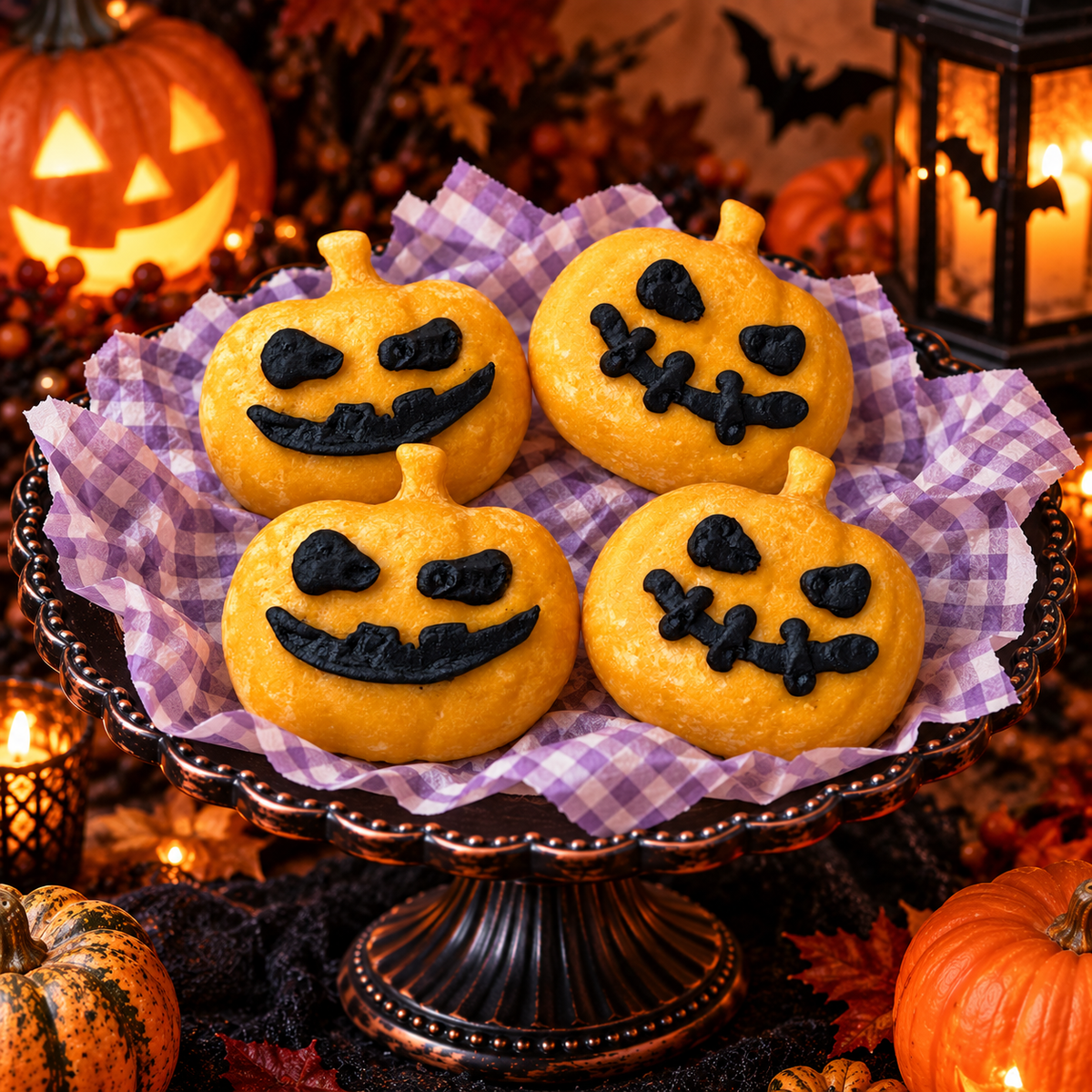HOWL-O-WEEN AH JACK PUMPKIN CAKE
