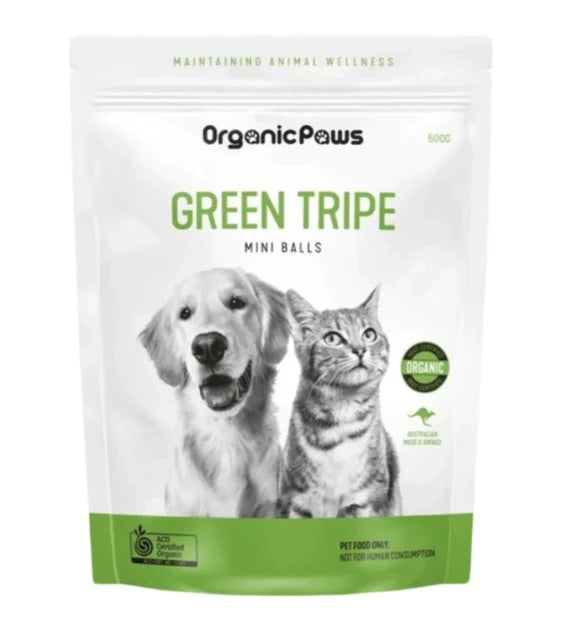 ORGANIC PAWS Raw Lamb Green Tripe