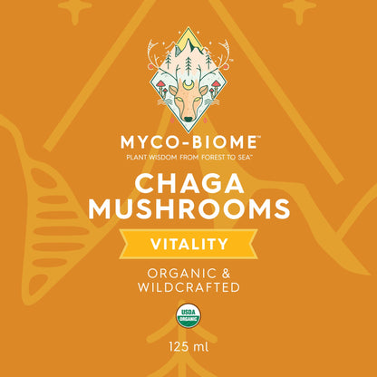 ADORED BEAST MYCO-BIOME Chaga Mushrooms (Triple Liquid Extract) 125ml