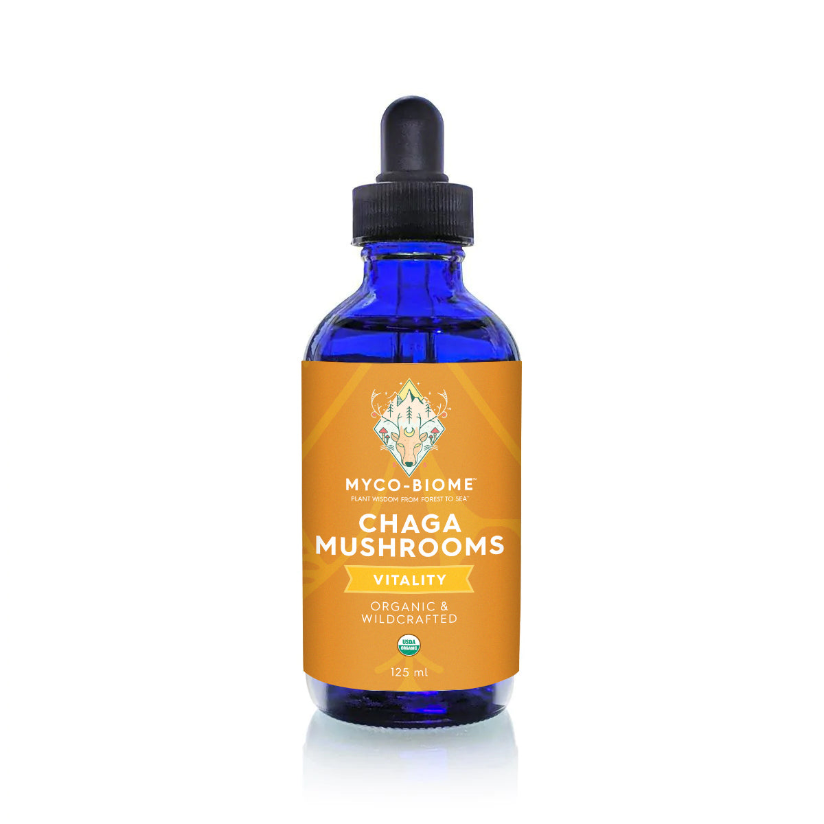 ADORED BEAST MYCO-BIOME Chaga Mushrooms (Triple Liquid Extract) 125ml