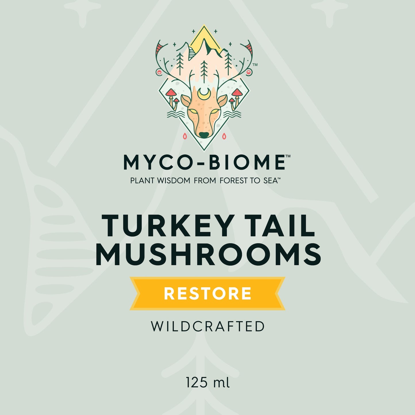 ADORED BEAST MYCO-BIOME Turkey Tail Mushrooms (Triple Liquid Extract) 125ml